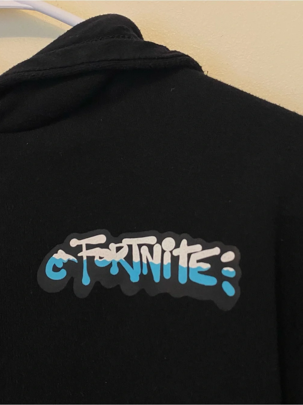 Fortnite Thank You Bus Driver Blue Graphic Black Sweatshirt Hoodie Boys 10/12